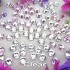 Crystal Crystals Glass Crystal 10 Sizes SS3-SS30 Non Hotfix Colorful Ss10 Flat Back Rhinestones