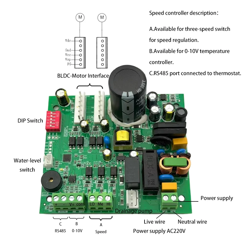 Brushless Motor, 24V, 36v, 48v, 310vDC - detail 10