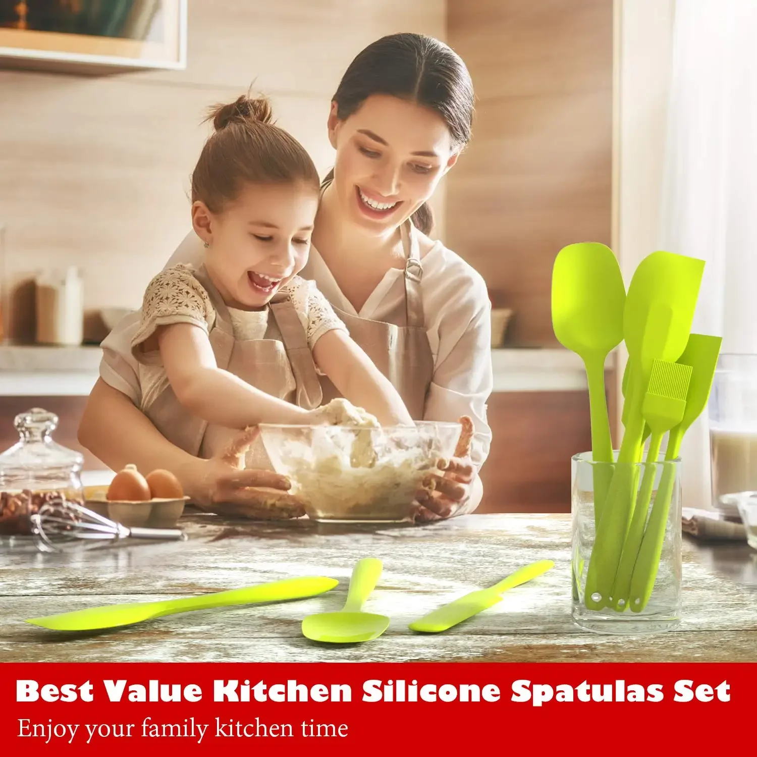 product food grade non stick silicone spatula baking tool for kitchen opp bag packaging-1