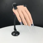 Hand Silicone Practice Hand Finger OEM Color Movable Nail Practice Hand-Nail Art Painting Hand Model