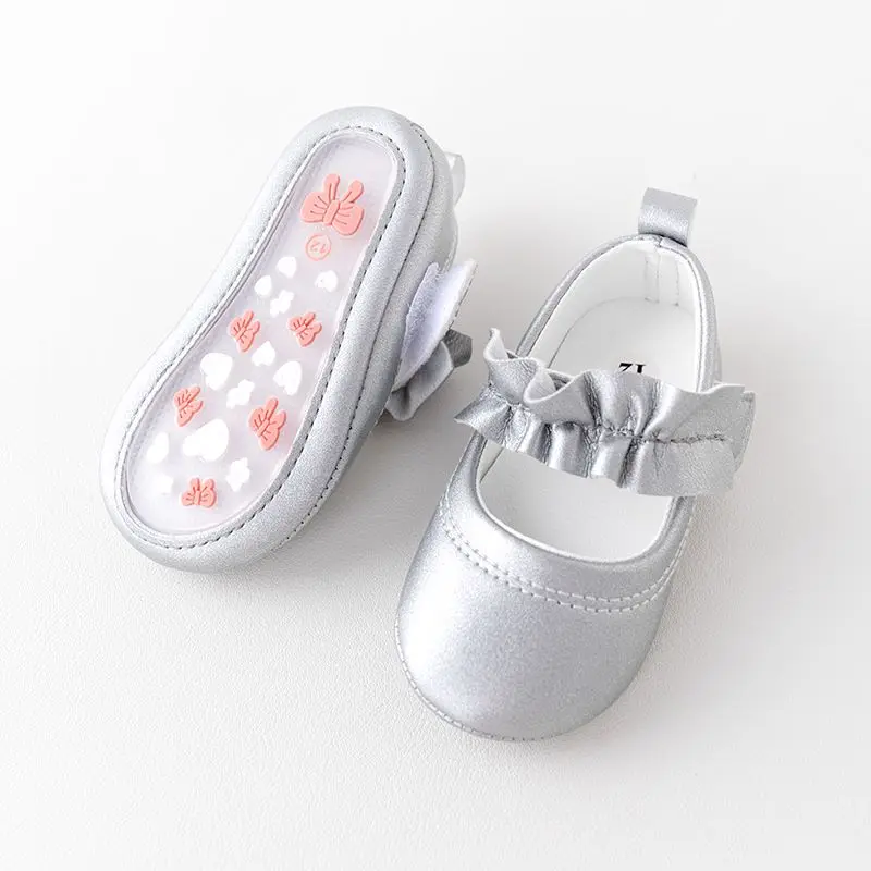 2023 New Arrival High Quality Lightweight Breathable Anti-Slippery Baby Girl Princess Shoes Walking Shoes with TPR I factory