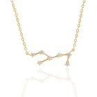 Jewelry Jewellery 925 Sterling Silver Jewelry Star Sign 12 Zodiac Constellation Necklace Pendant Women Jewellery