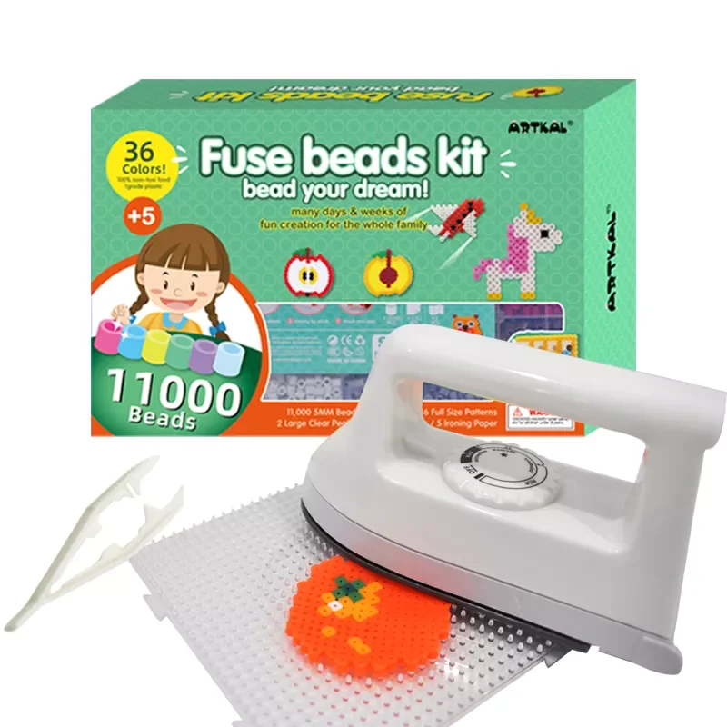 China Factory Wholesale Beads Multi Color Perler Pe Beads 5mm Fuse Beads Kit for Kids Diy Craft with Pattern