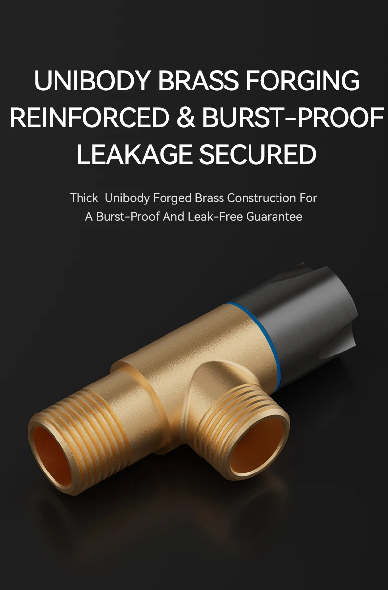Gunmetal Brass Leak-proof Explosion-proof Large Flow Angle Valve Hot and Cold Universal Toilet Water Heater Angle Valve supplier