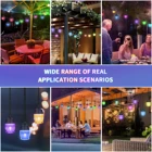 Wedding 14 Led Waterproof Dimmable Hanging Rgb Outdoor String Light Holiday Wedding Party