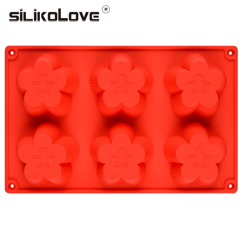 Creative baking mold  colorful little flower muffin cup molds silicone cake mold soap mould