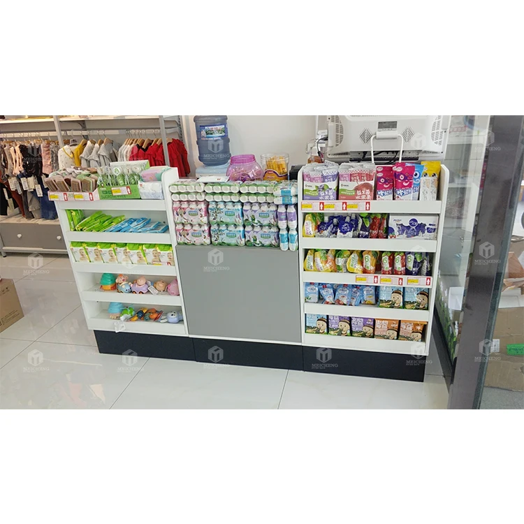 Meicheng Agent Invited Store Counter Checkout Metal Checkout Desk Convenience Store Small Checkout Counter