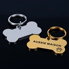 Tag Shape Custom Engrave Stainless Steel Dog Tag Bone Shape Pet Id Tag 2021 Newly Dog Tag