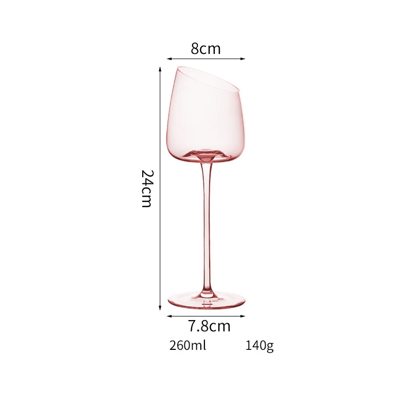 Colorful Red Wine Glasses Clear Large Premium Crystal Wedding Christmas Champagne Flutes water glass Customized