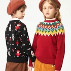 Children's Sweater FYB Children's Sweater Girls' Pullover Winter Wear Middle School Boys' Christmas Kids