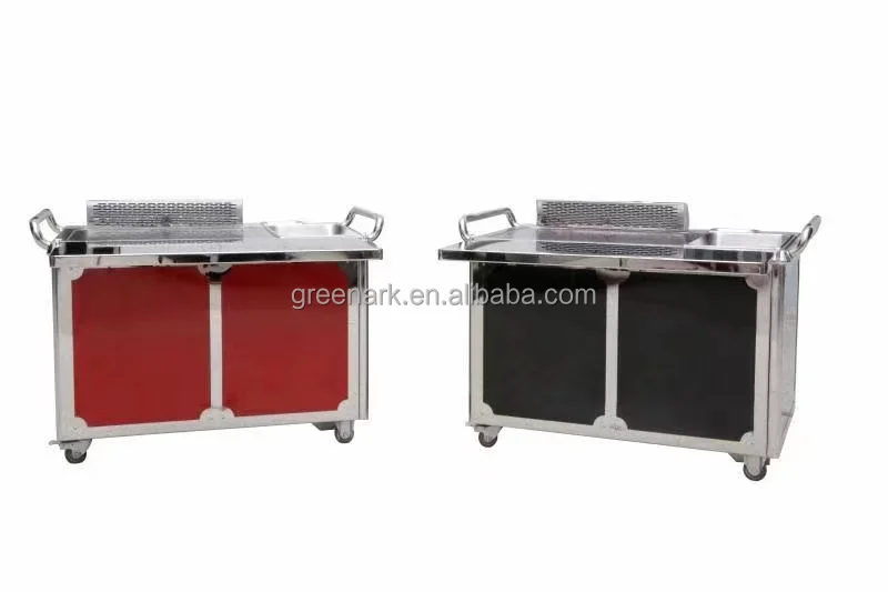 Commercial Teppanyaki Grill Table with Stainless Steel 304 & 201 Alloy Steel ISO 9001-2008 Certified and 8 Seats Capacity