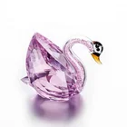 Wedding 2021 Hot Sale Personalized Custom Wedding Favors Gifts K9 Crystal Glass Swan Figurine
