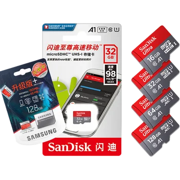 100% original brand Samsung micros 128GB memory card 32gb 64 256 512 TF Flash sd card U1 U3 C10 for Phone for Sandisk ultal