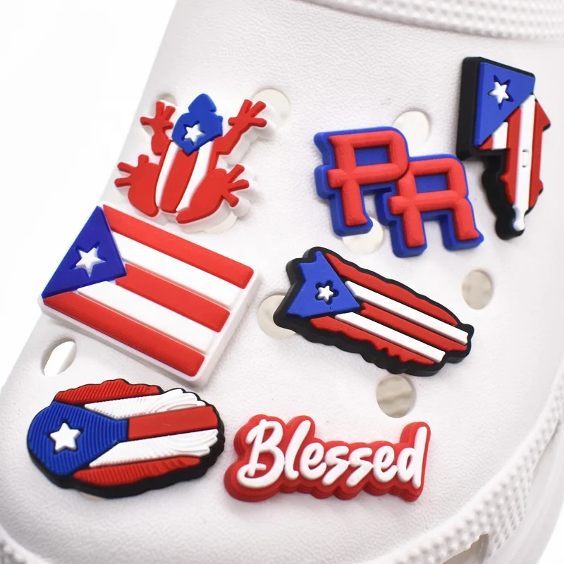 Puerto Ricaanse Croc Charms Schoenen Inlegzolen & Accessoires Schoenlepels 