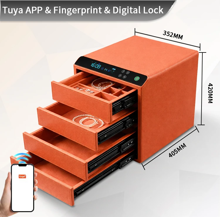 dr 1274 ft ceqsafe smart biometric fingerprint electronic safe box smart hidden diversion steel safe for home and hotel use-32