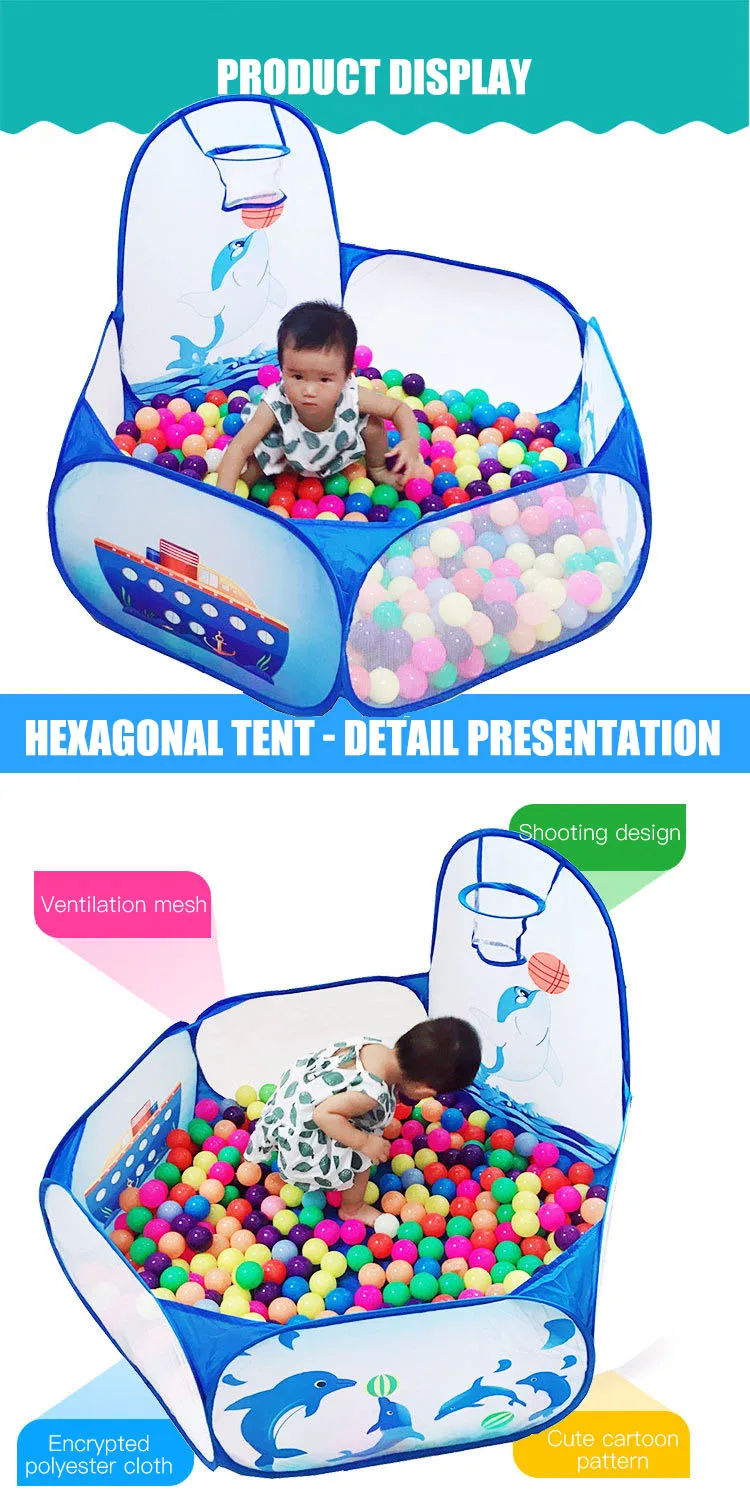 product wholesale foldable tent kid castle blue play tent toys ball pool for children-10