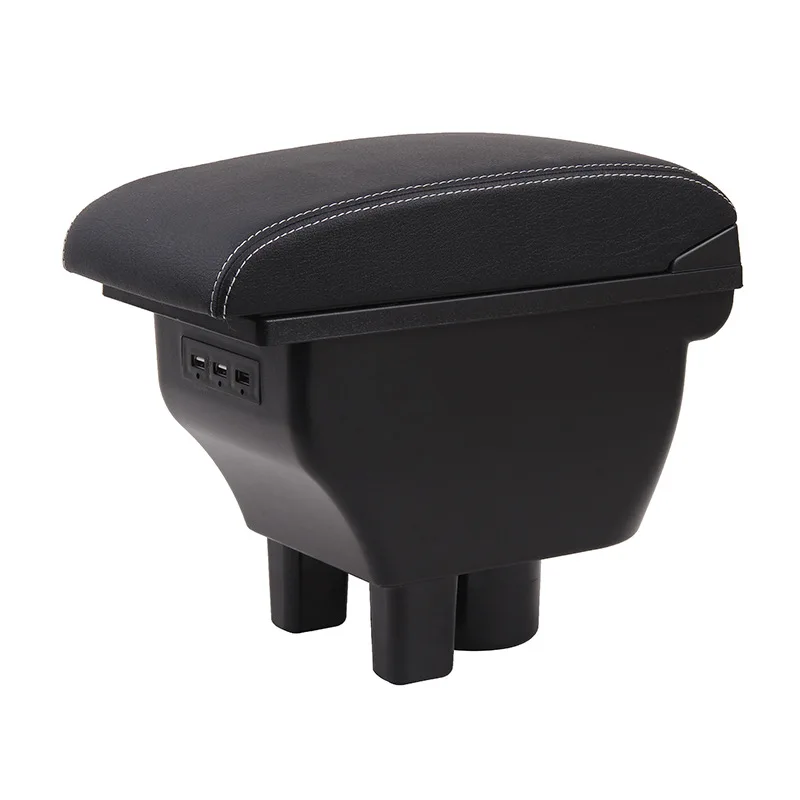product car usb armrest box central console arm store content box cup holder car center armrest box-5