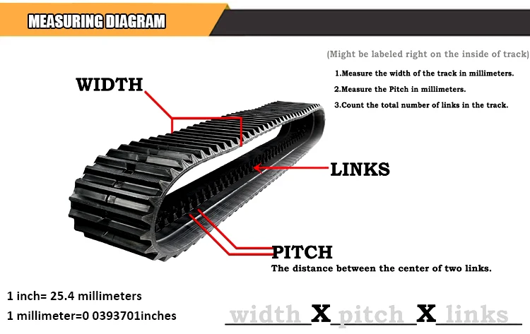 Vio17 Small Crawler Rubber Track 230 X 72 46 Belt For Mini Excavator