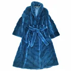 Coat Mink Coat Women's Whole Mink Real Mink Fur Coat Super Long Over The Knee Factory Delivery Belt