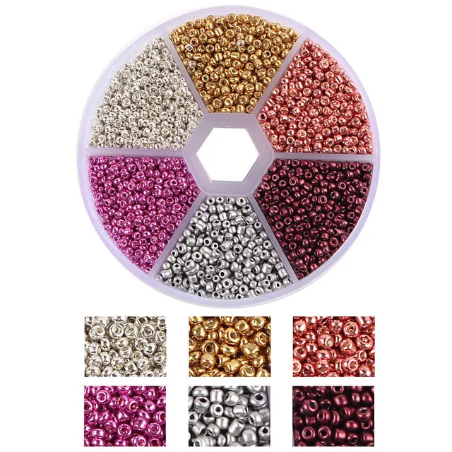 product 2mm czech glass seed beads set small craft beads kit diy bracelet necklace string earring loose spacer beads for jewelry making-43