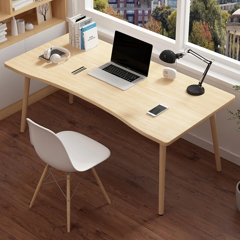 Classic studying writing Small home office furniture computer desks with PVC wood leg