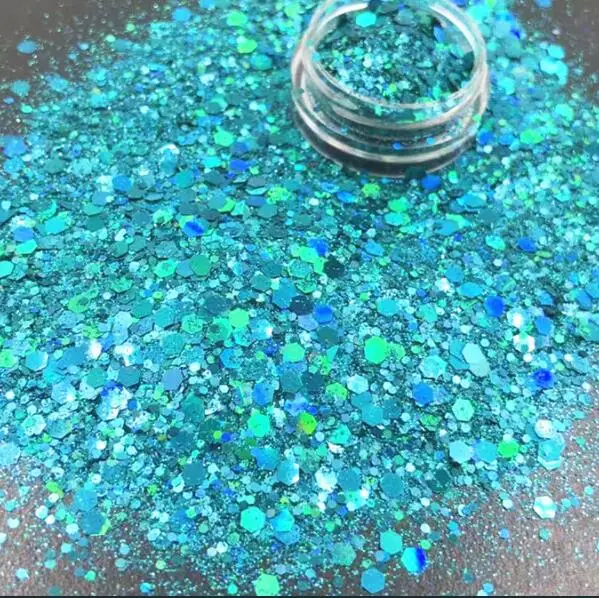 chunky green blue