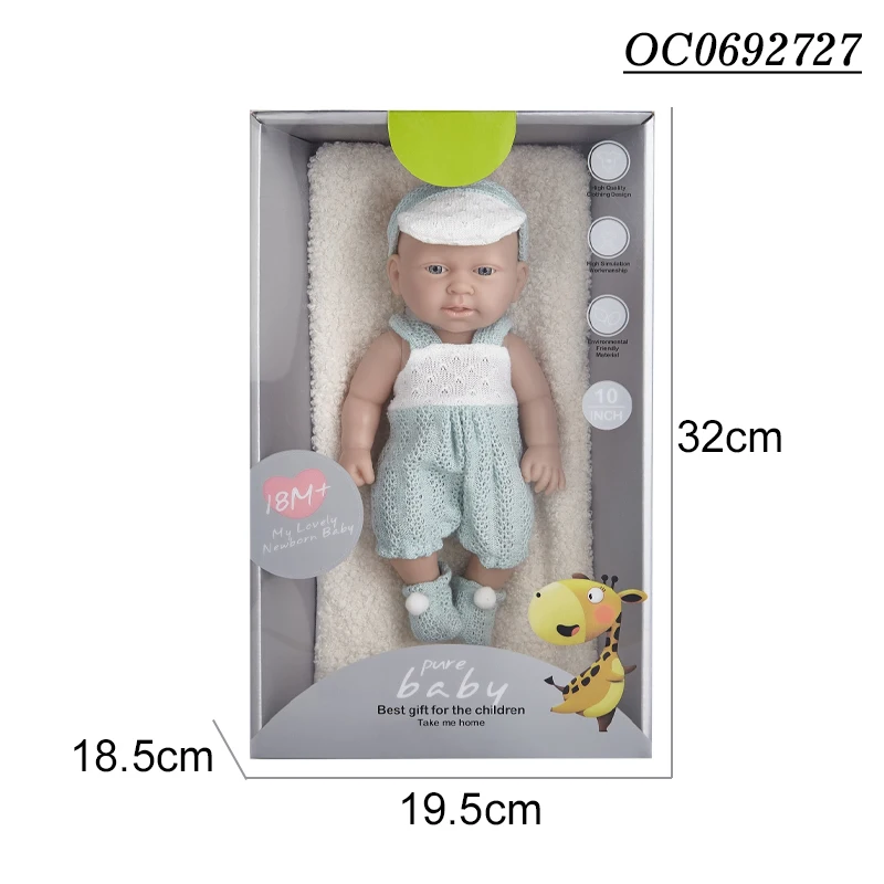 Custom made 10 inch full body silicone baby dolls cheap for kids