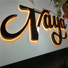Number Backlit Sign Professional Custom Outdoor 3d Lighted House Number Sign Letters Led Backlit Stainless Steel Number