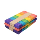 Wooden Sticks Round Wooden Sticks Wooden Popsicle Sticks Flat Edge Round Edge Ice Cream Sticks In Bulk