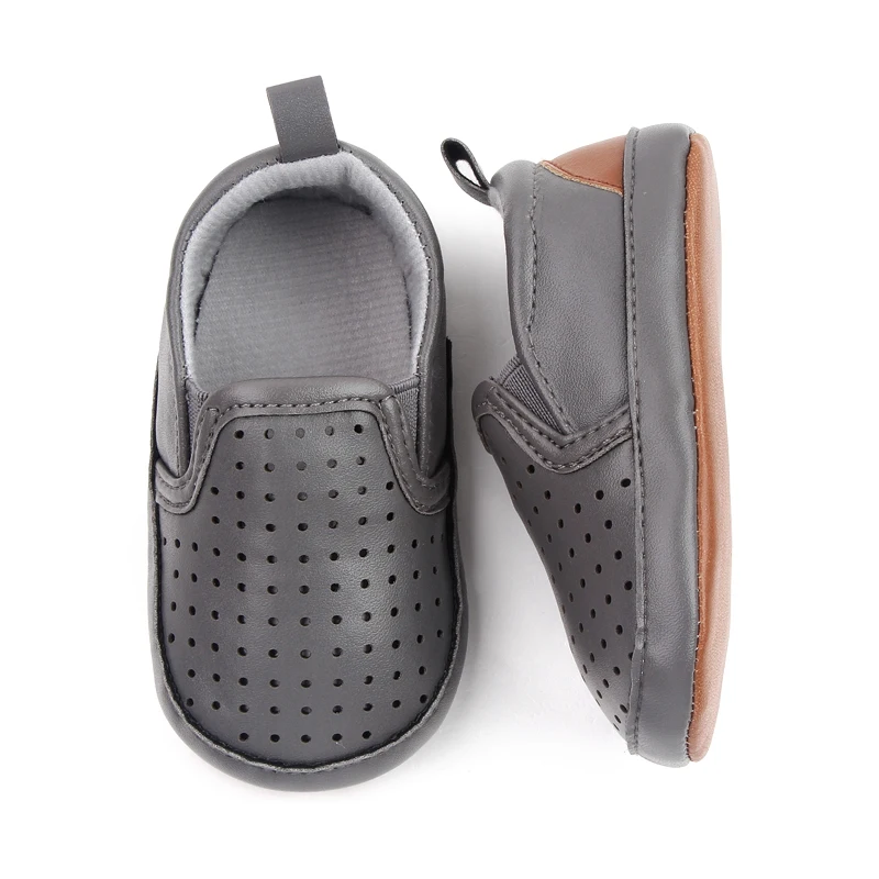Spring and Summer Infants Shoes Hollowed Out Classic Breathable Leisure Baby Toddler Peas Shoes for 0-1 Years Old Boys and Girls factory