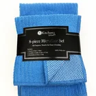 Kitchen Towel Wholesale Market Solid And Striped Woven Microfiber Kitchen And Home Towel Set Of 8pcs