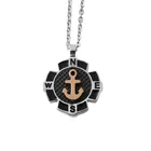 Silver Fashion Round Shaped Jewelry Antique Silver Stainless Steel Compass Pendant For Men And Women