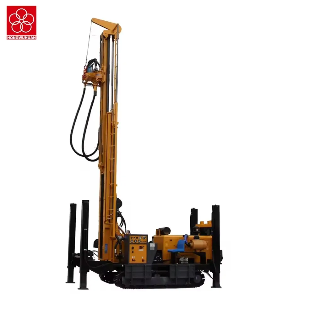 HWH300 Hongwuhuan air portable water well drilling machine high quality air penumatic  for drilling water well