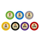 Poker Chips YH 10g 39*3.3mm Casino Standard Quality Crown Engraving Ceramic Poker Chips For Gambling