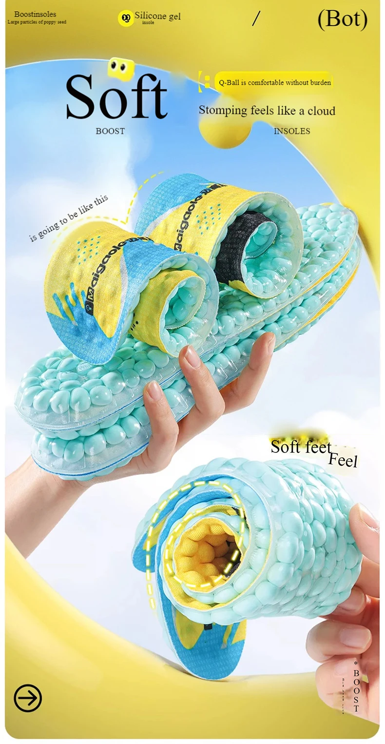 Popcorn Gel Sports Comfort Insoles with Moisture Wicking Popcorn Gel Sports Comfort Insoles with Moisture Wicking