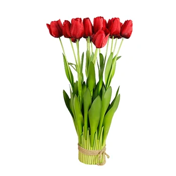 Artificial flowers china tulip flower 16-heads bud tulip potted for event decoration