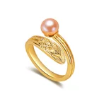 Ring 2021women's Jewelry Hot Selling New Freshwater Half Round Pearl Ring