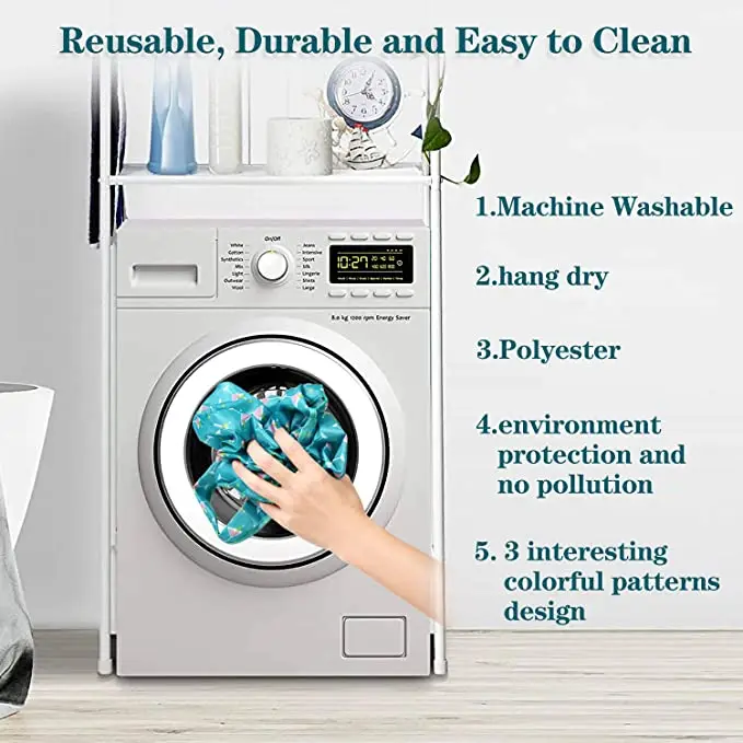 washable eco-friendly cloth bag with pouch