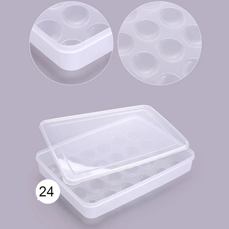 Cheaper Price PP Plastic Egg Tray Refrigerator Storage Egg Box with lid