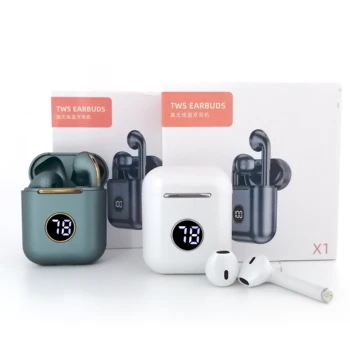 Dropshipping Digital Led Display X1 Earphones PK Bosee Aipod Headset Earbuds True BT Wireless TWS Charging Case Headphone