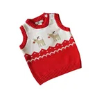 Vest Cotton Newest Hot Sale Jacquard Knitted Custom Kids Sweater Vest Cotton