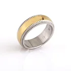 Silver Rings Fashion 316L Stainless Steel Silver Color Rings For Women Men Engrave Jewelry