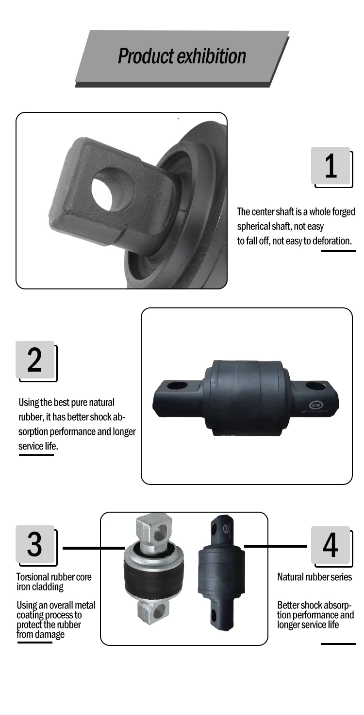 High Quality Fuso Torque Rod Bpw Bush Dongfeng Meritor Bushing Isuzu