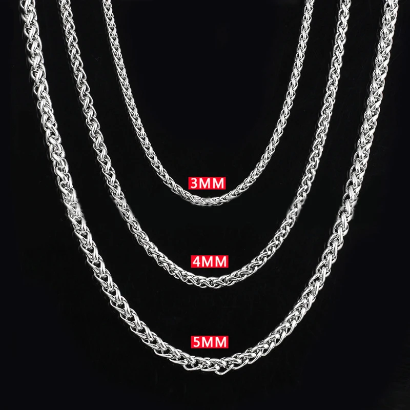 men chain necklace stainless steel flower basket chain BSK chain DIY keel necklace chunky necklaces women jewelry