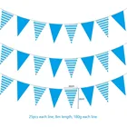 Germany Munich Beer Festival Blue And White Plaid String Flags Hanging Flag Bavaria Pennant With Stock