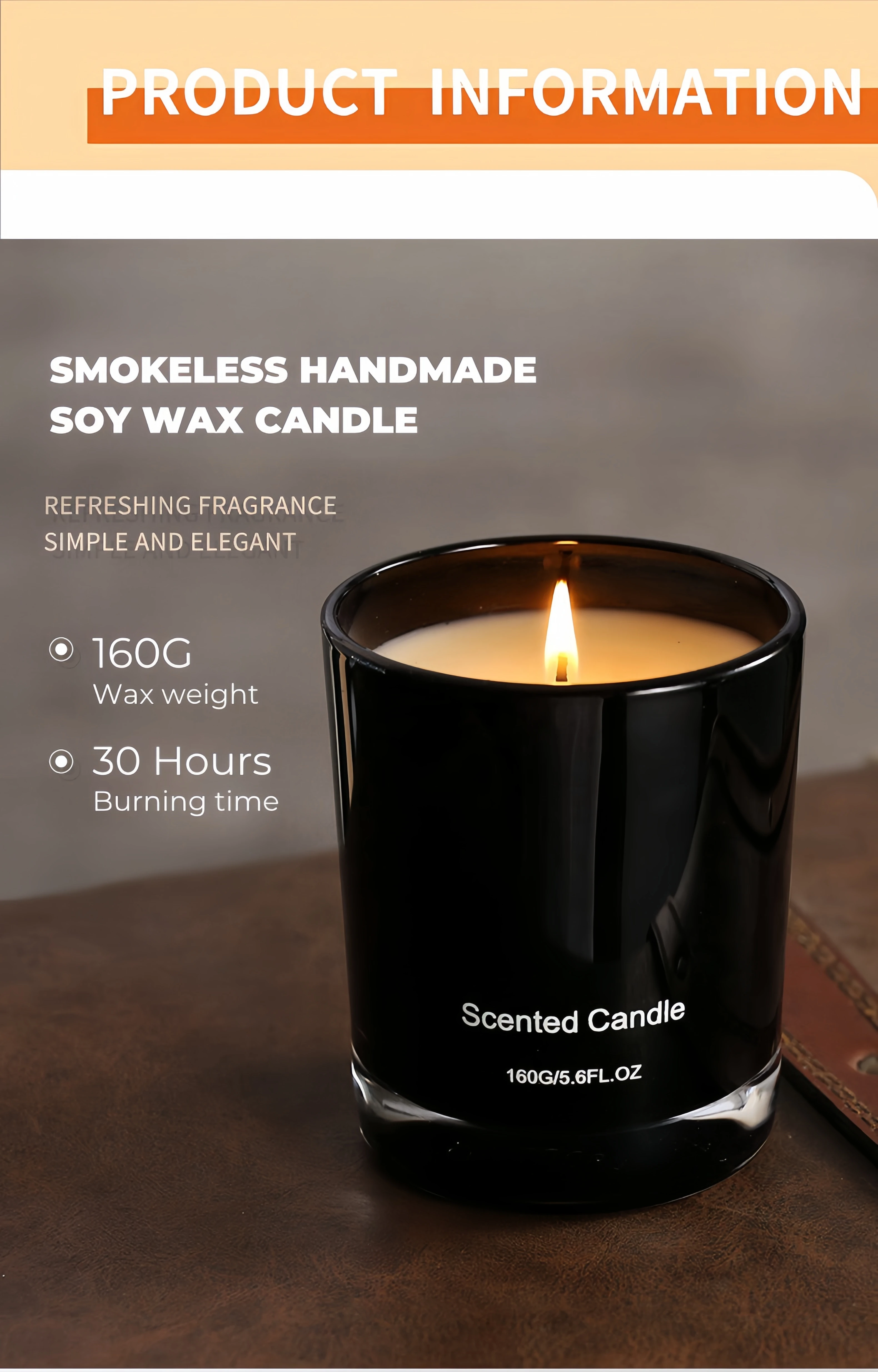 Home Decoration Custom Soy Wax Glass Jar Scented Candle Buy Home