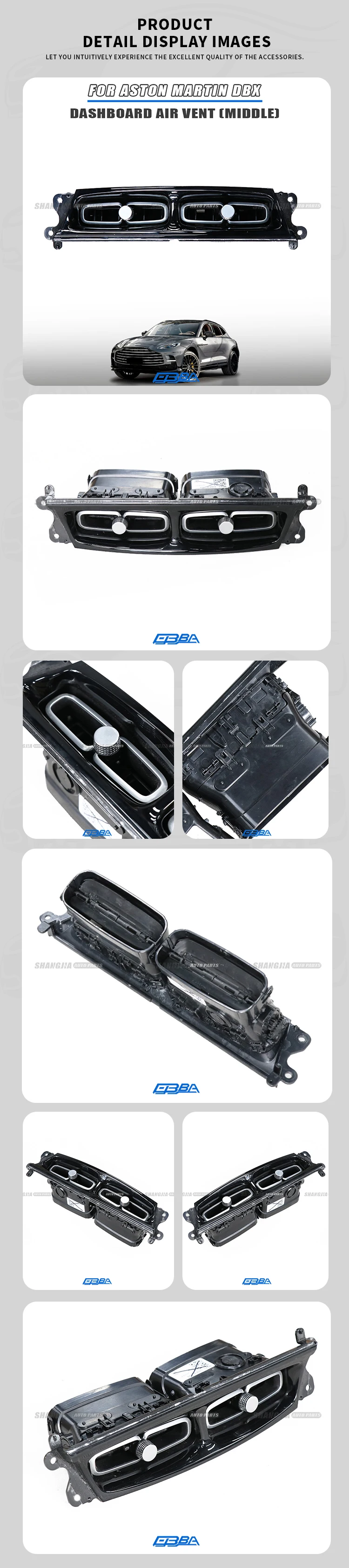 Plastic Dashboard Air Vents For Aston Martin DBX MY83-11787-BB Hot Sale Car Air Vent Outlet Original Instrument Panel air Outlet details