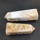 Points Wholesale Natural Flower Agate Stone Points Crystal Tower