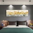Decor Abstract Home Decor Painting On Canvas Art Prints Gold Leaf Modern Living Room Decoration