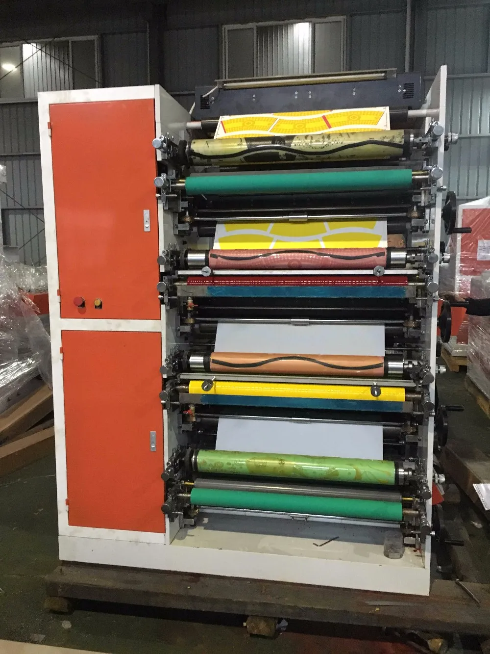 Color Fully Automatic Flexo Printer For Paper Cup Flexo Paper Cup